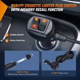 Nocthunt Traffic Advisor Emergency Strobe Light Bar 2 in 1 17Inch 32LED 23 Flash Patterns Directional Safety Warning Lights with Cigar Lighter on Trucks Police Construction Vehicles